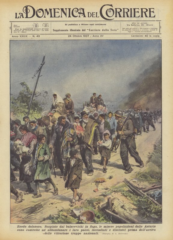 Êxodo doloroso de Achille Beltrame