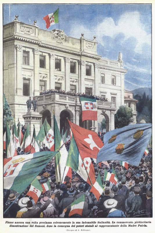 Fiume, mais uma vez solenemente proclama sua indomável Italianita de Achille Beltrame