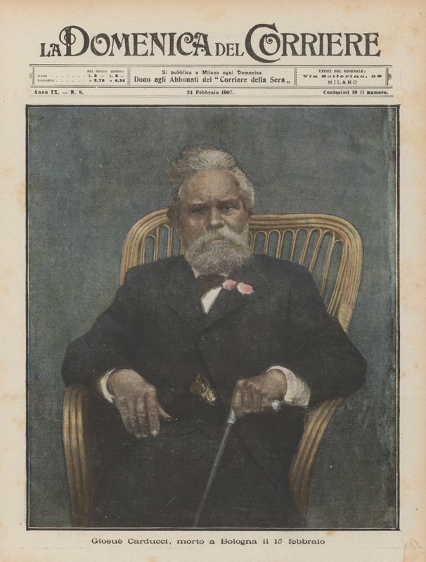 Giosue Carducci, falecido em Bolonha no dia 15 de fevereiro de Achille Beltrame