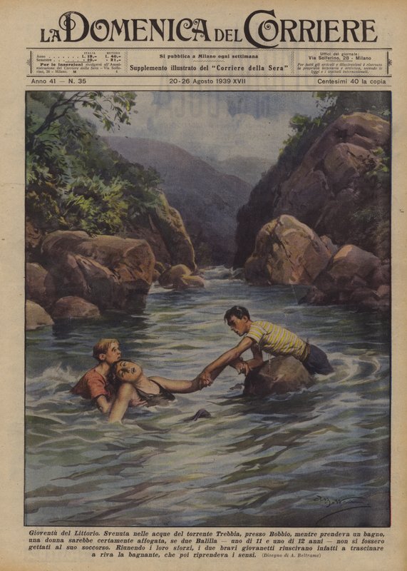 Gioventu del Littorio de Achille Beltrame