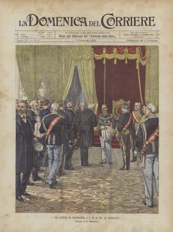 Saudações de Ano Novo ASM Il Re, Al Quirinale de Achille Beltrame