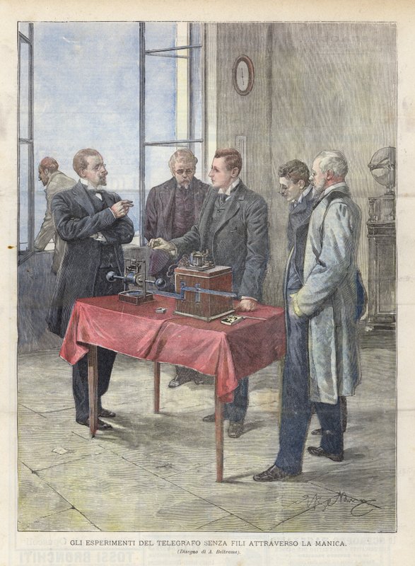 As Experiências do Telégrafo Sem Fio Através do Canal de Achille Beltrame