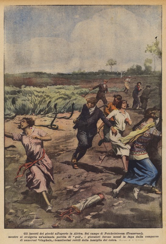 O inseguro de jogos ao ar livre na África de Achille Beltrame