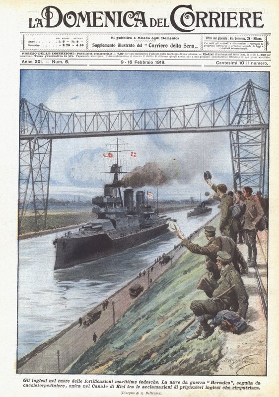Os ingleses no coração das fortificações marítimas alemãs de Achille Beltrame