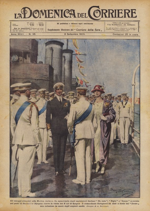 Presentes estrangeiros para a Marinha italiana de Achille Beltrame