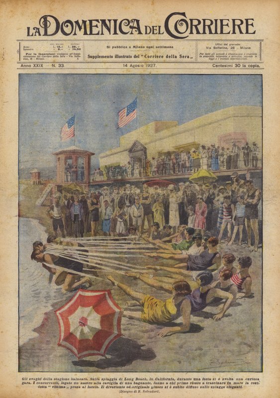 Os lazeres da estação balnear de Achille Beltrame