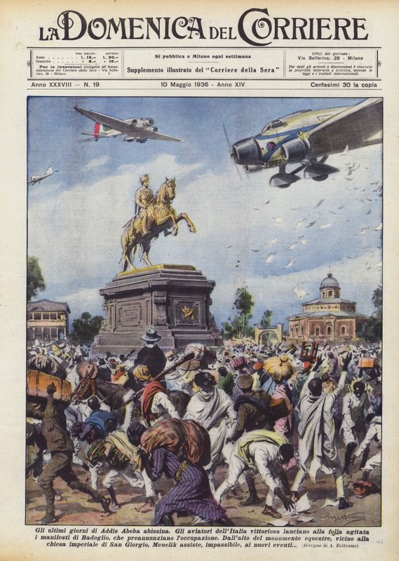 Os últimos dias do abissínio Addis Ababa de Achille Beltrame
