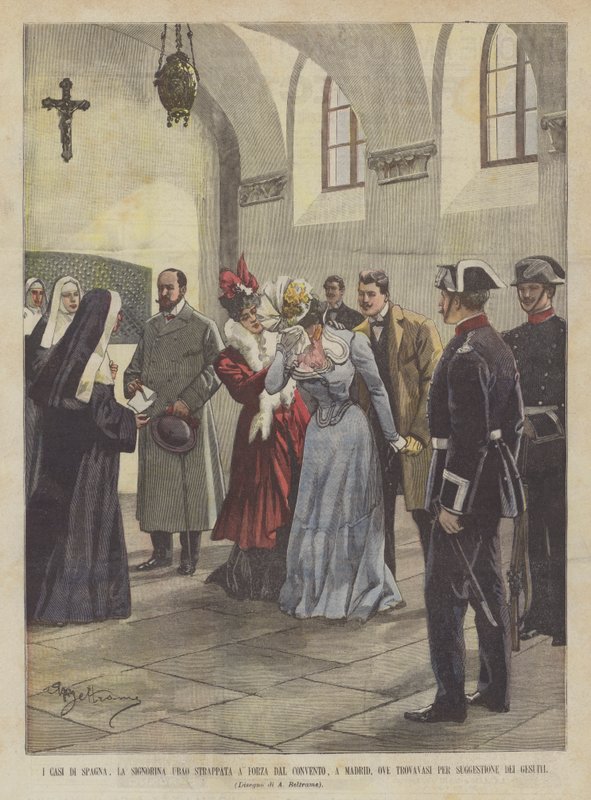 Os Casos da Espanha, Miss Ubao Amarrado do Convento de Madri, Ove Trovavasi Per de Achille Beltrame