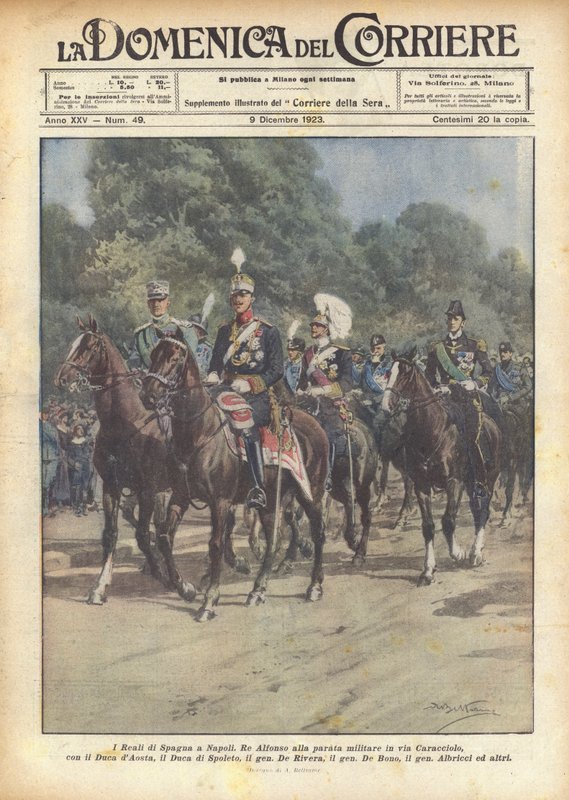 A realeza da Espanha em Nápoles de Achille Beltrame