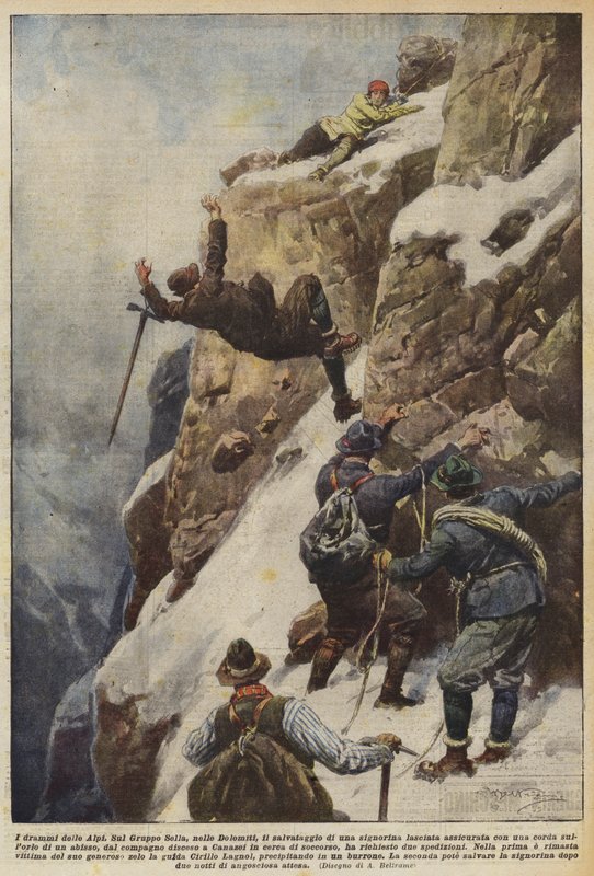 Os dramas dos Alpes de Achille Beltrame