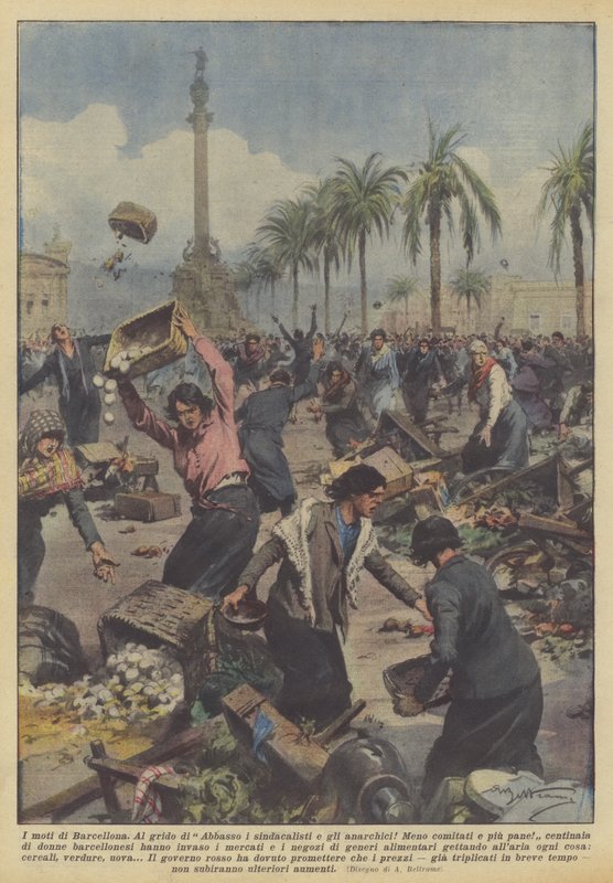 As revoltas de Barcelona de Achille Beltrame