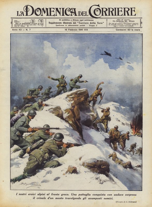 Nossos heróis alpinos na frente grega de Achille Beltrame