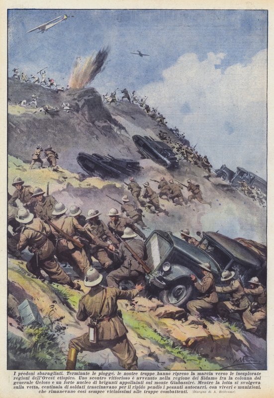 Os invasores roteados de Achille Beltrame