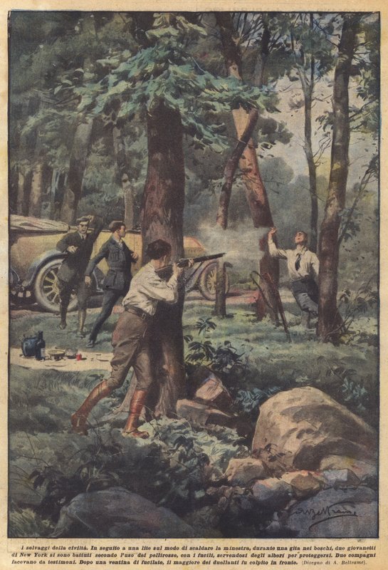 Os selvagens da civilização de Achille Beltrame
