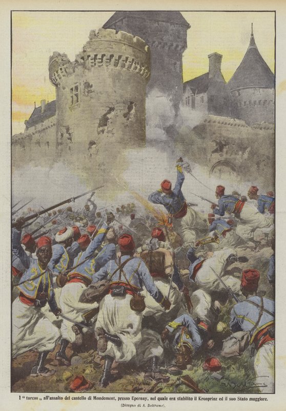 Os Turcos no castelo de Mondement, perto de Epernay, onde foi estabelecido de Achille Beltrame