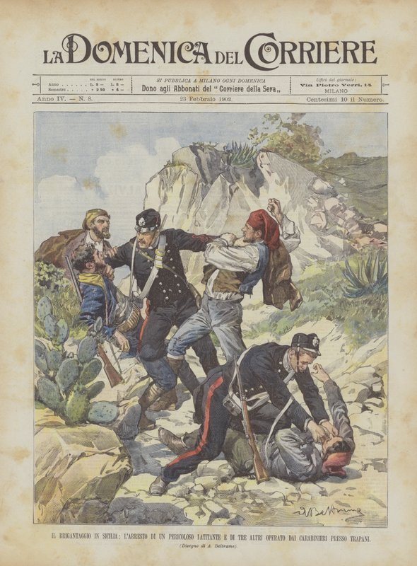 O brigante na Sicília, a prisão de um latifundiário perigoso e três outros operados por de Achille Beltrame
