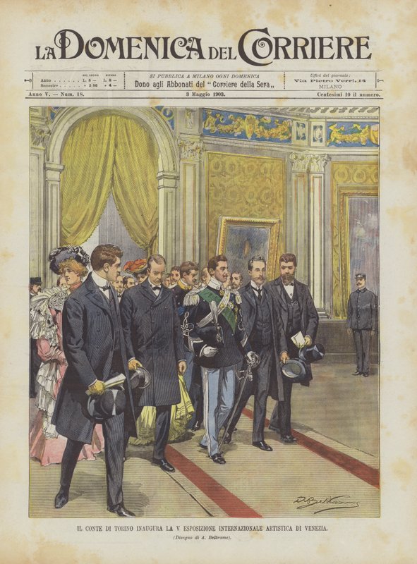 Il Conte Di Torino Inaugura A V Exposição Artística Internacional de Veneza de Achille Beltrame