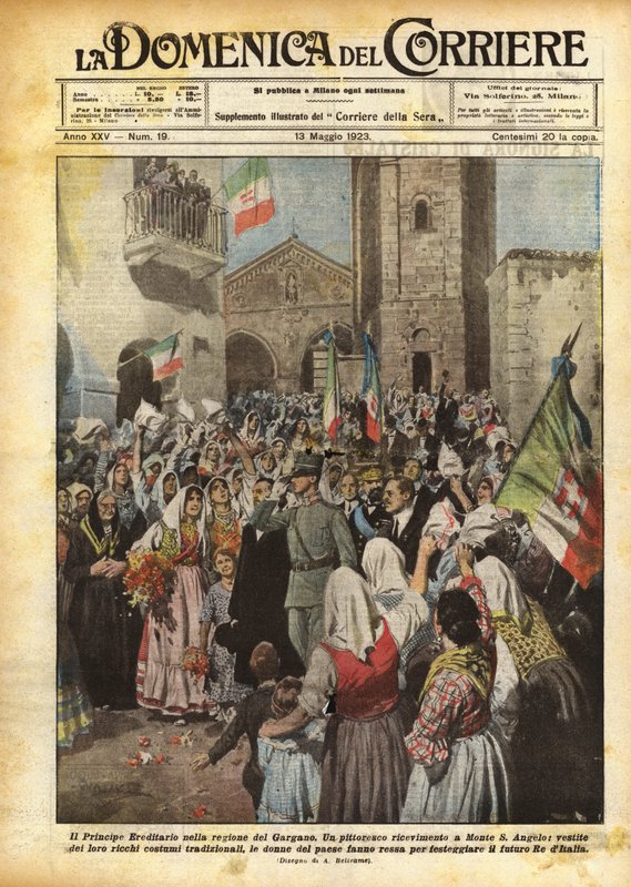 O príncipe herdeiro na região de Gargano de Achille Beltrame