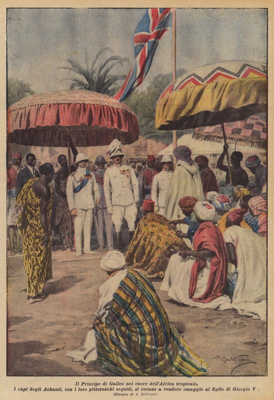 O Príncipe de Gales, no coração da África tropical de Achille Beltrame