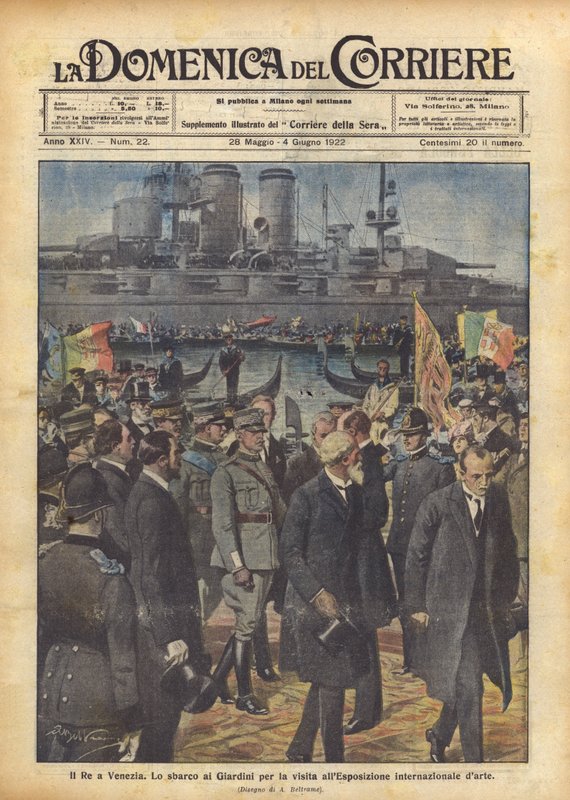O rei em Veneza de Achille Beltrame