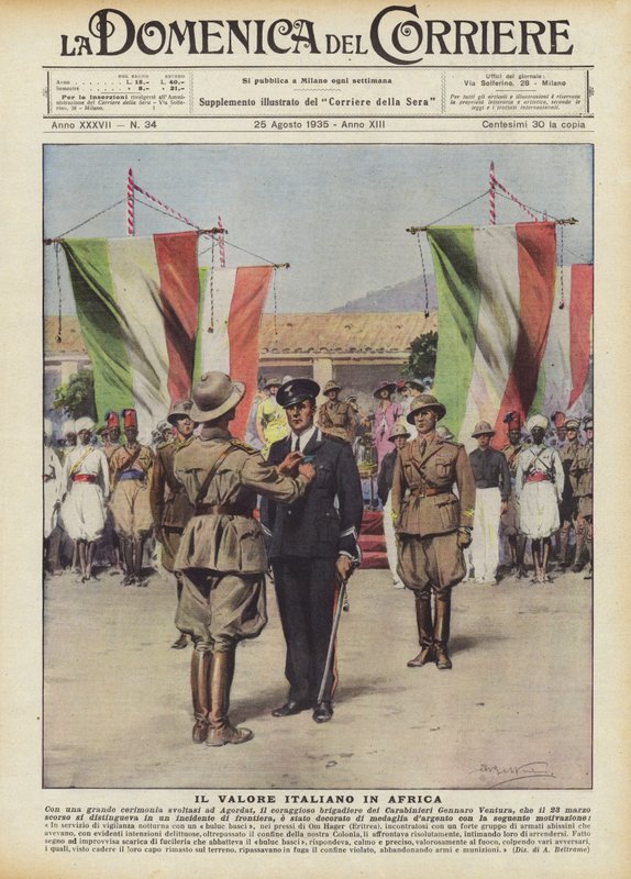 Valor italiano na África de Achille Beltrame