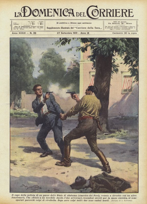 O chefe de polícia de um país no estado do Alabama (América do Norte) veio lutar de Achille Beltrame