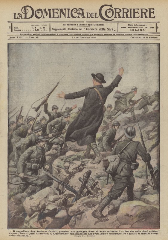 O capelão don Amilcare Carletti de Achille Beltrame