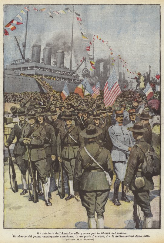 A contribuição dos EUA para a guerra pela liberdade no mundo de Achille Beltrame