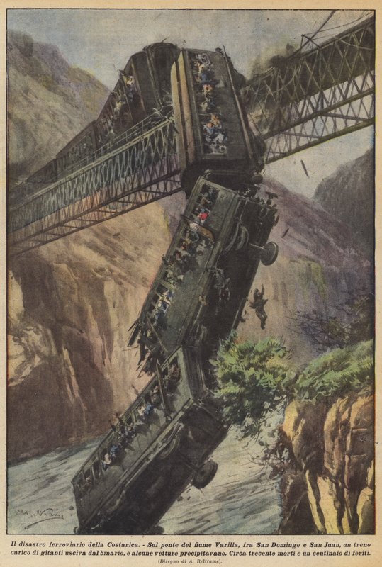 O desastre ferroviário da Costa Rica de Achille Beltrame