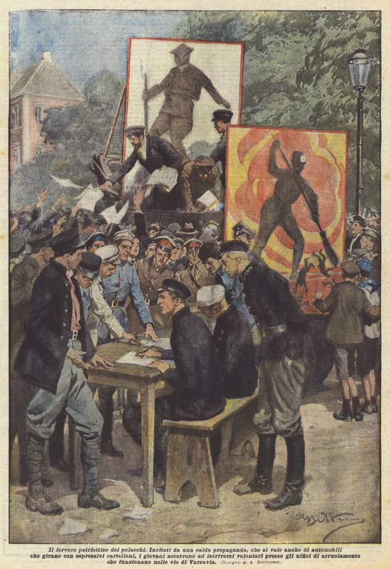 O fervor patriótico dos poloneses de Achille Beltrame