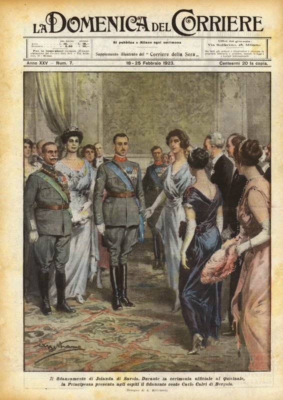 O noivado de Jolanda di Savoia de Achille Beltrame