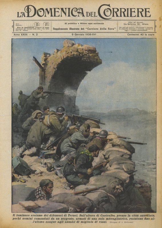 O brilhante heroísmo dos defensores de Teruel de Achille Beltrame