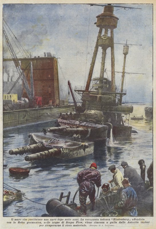 O mar que retorna um navio depois de sete anos de Achille Beltrame