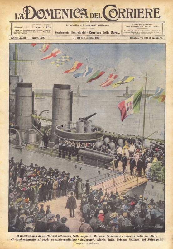 O patriotismo dos italianos no exterior de Achille Beltrame