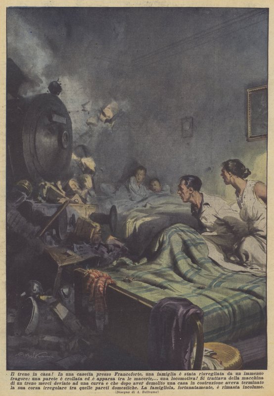 O trem em casa! de Achille Beltrame