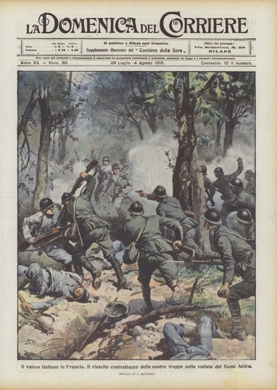Valor italiano na França de Achille Beltrame