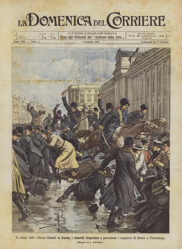 Enquanto se aguarda as reformas liberais na Rússia, os cossacos se dispersam e perpetuam a liberdade dos sonhadores em Petersburgo. de Achille Beltrame