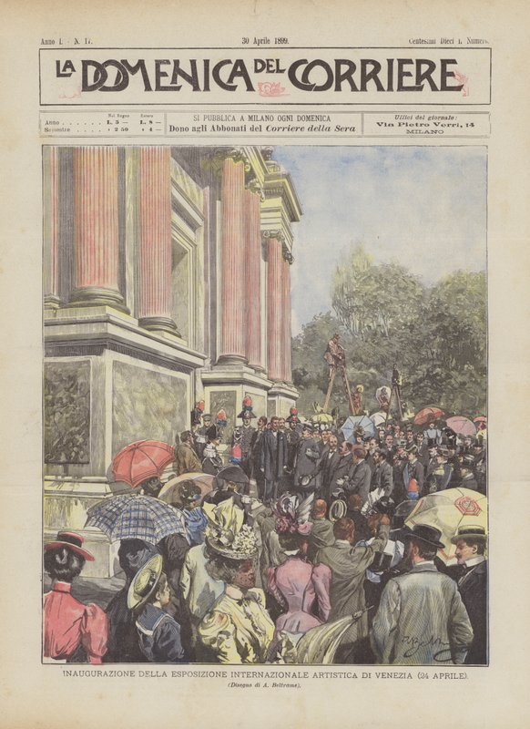 Inauguração da Exposição Internacional de Arte de Veneza (24 de abril) de Achille Beltrame