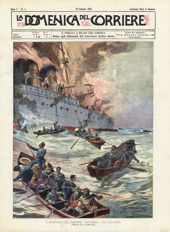 Vitória de vapor de fogo em Alicante de Achille Beltrame