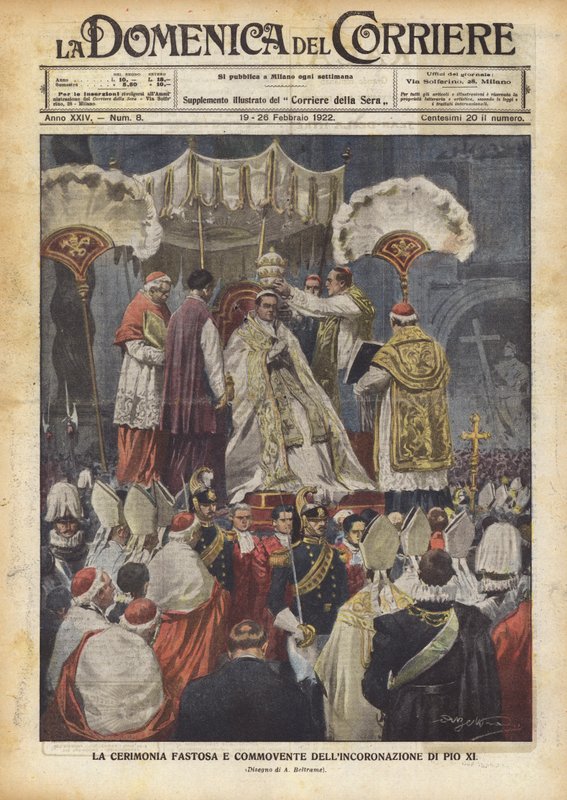 A Cerimônia Rápida e Móvel da Coroação de Pio XI de Achille Beltrame