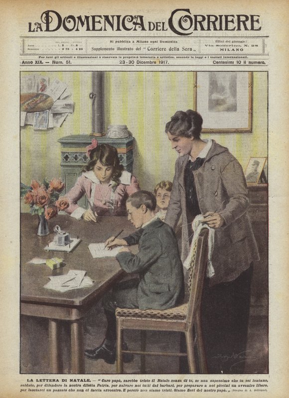 A carta natalina de Achille Beltrame