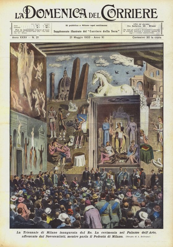 A Trienal de Milão inaugurada pelo rei de Achille Beltrame