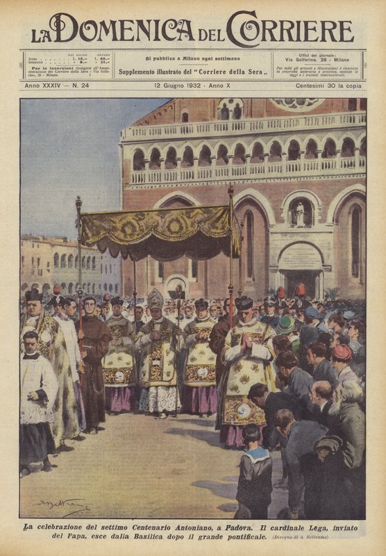 A celebração do sétimo centenário Antoniano, em Pádua de Achille Beltrame