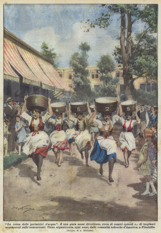 A corrida de transportadores de água de Achille Beltrame