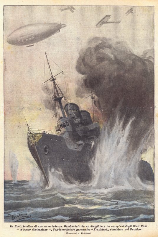 O fim tarde de um navio alemão de Achille Beltrame