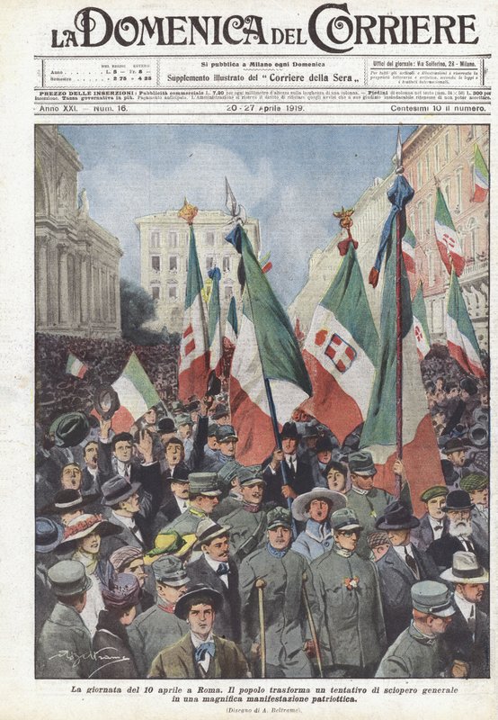 O dia de 10 de abril em Roma de Achille Beltrame