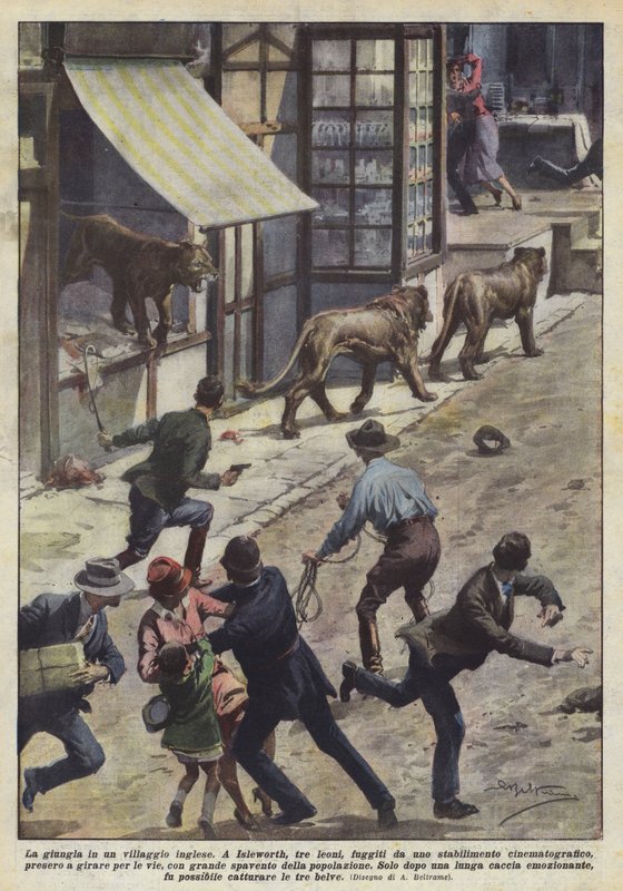 A selva em uma aldeia inglesa de Achille Beltrame
