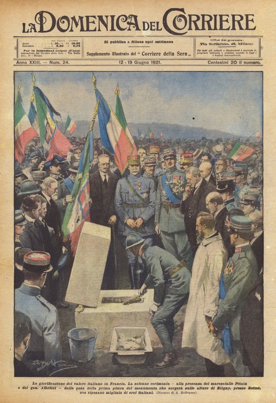 A glorificação do valor italiano na França de Achille Beltrame