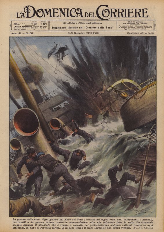 A guerra das minas de Achille Beltrame
