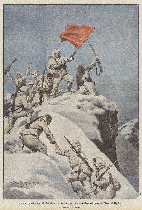 A guerra nas geleiras de Achille Beltrame